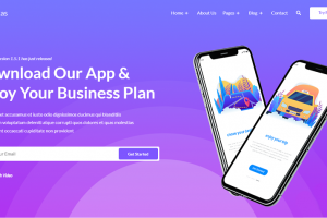 多用途app软件业务介绍官网模板 
