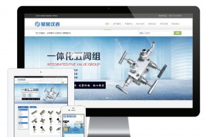 互联网仪表管件公司机械电子类企业网站源码带手机端响应式