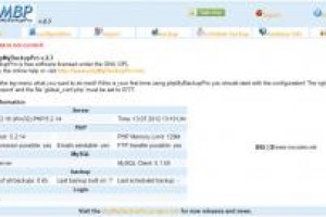 phpMyBackupPro 2.4基于web的MySQL备份系统