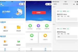 Go+Vue打印店远程打印小程序源码