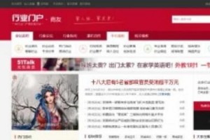 Discuz大气中国红色调含门户论坛网站源码