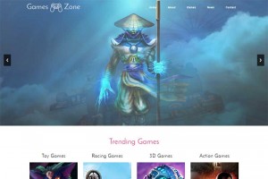 简洁大气的单机游戏网页模板html源码