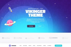 国外超火的WordPress主题，汉化版Vikinger模板
