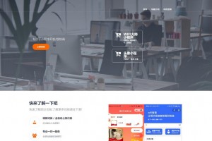 HTML源码 小程序接单单页源码