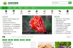 帝国cms7.5【仿发财农业网】 农业知识养殖技术花卉大全发财树栽培模板