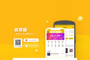 悬赏猫任务官网源码一款非常简约漂亮的APP下载单页自适应手机端