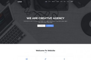 通用的网络品牌设计公司单页模板