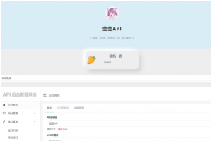 自定义添加接口 API后台管理系统源码