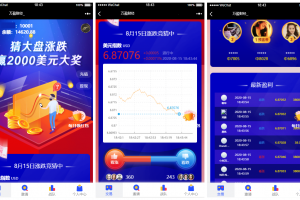 【USDT指数涨跌】蓝色UI二开币圈万盈财经币圈源码K线正常