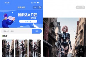 全新抖音快手微信 团啊取图小程序系统 壁纸小程序源码 全开源