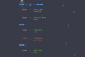 网站发展史记录html单页源码