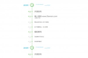 HTML+CSS+JS制作的垂直时光轴源码