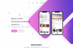 大气精美网站APP官网源码，好看实用