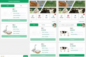 英文海外鸡鸭养殖挖矿奶牛基金矿机投资理财源码
