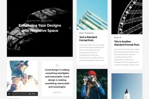 一款非常好的瀑布流博客网站模板，自适应布局