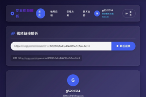 php视频解析网页