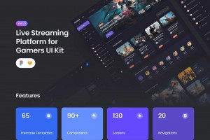 游戏APP后台管理系统HTML网站模板源码UI设计界面模板XD\SKETCH